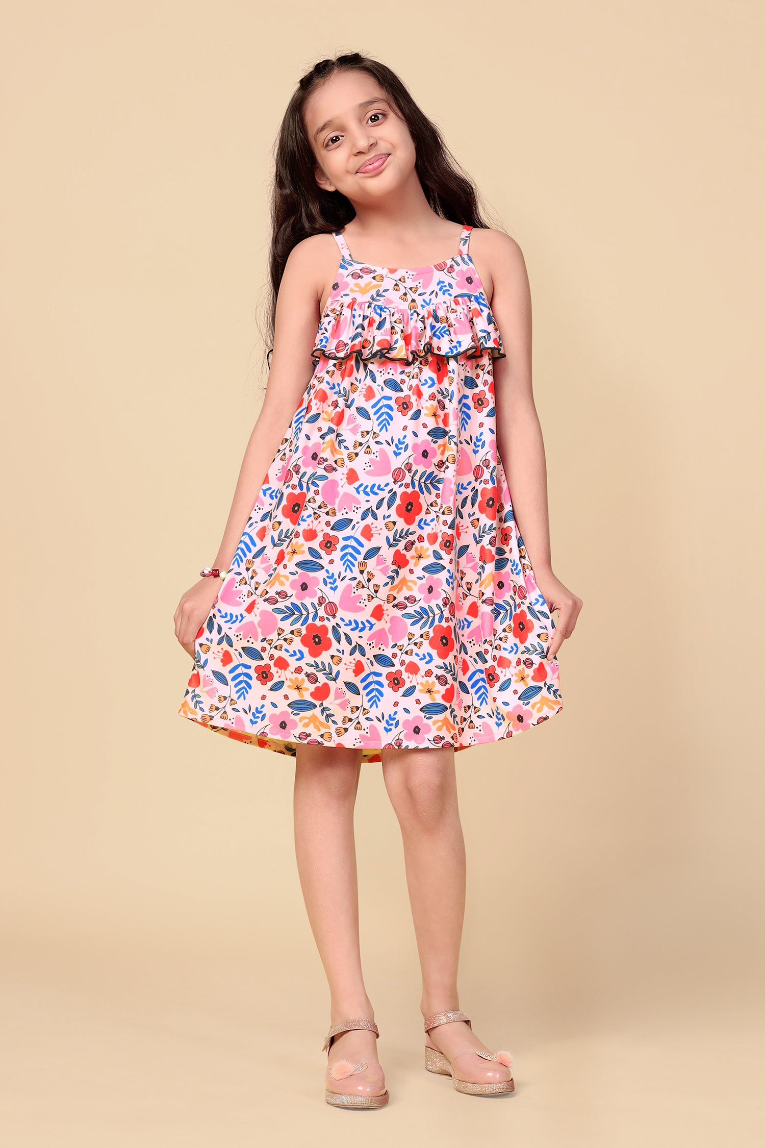 Buy Girl Dress Knee-length Sleeves Scoop - Long Neck Ball-Gown/Princess  Saniyah Lace Flower Flower Girl Dresses online – ABBAFANCY